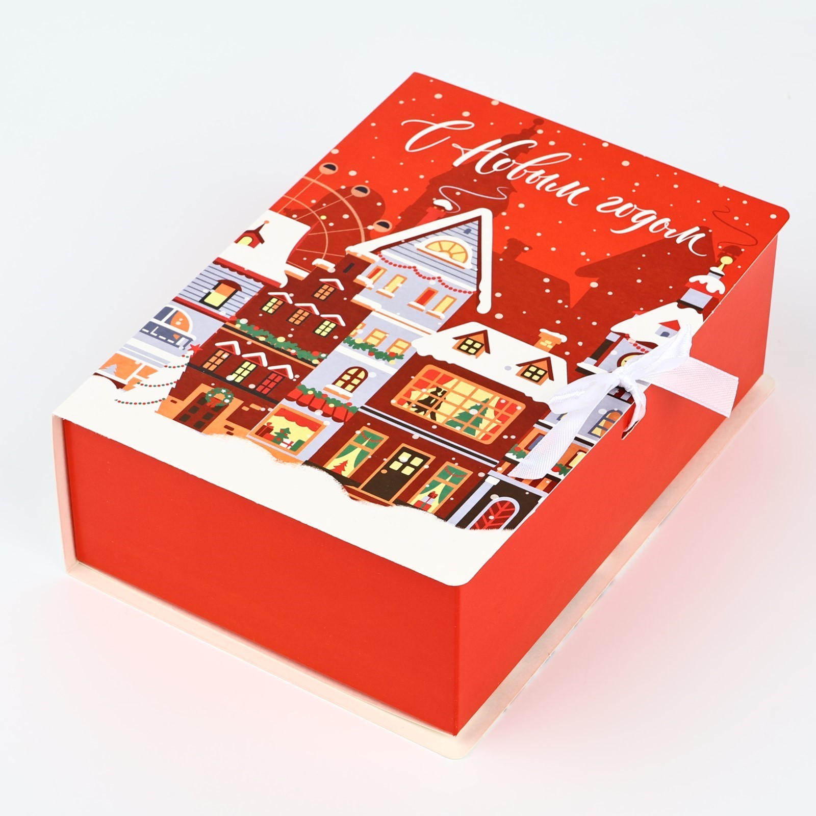 Складная коробка-книга Дарите Счастье «Новогодний город» 21 х 15 х 7 см - фото 2