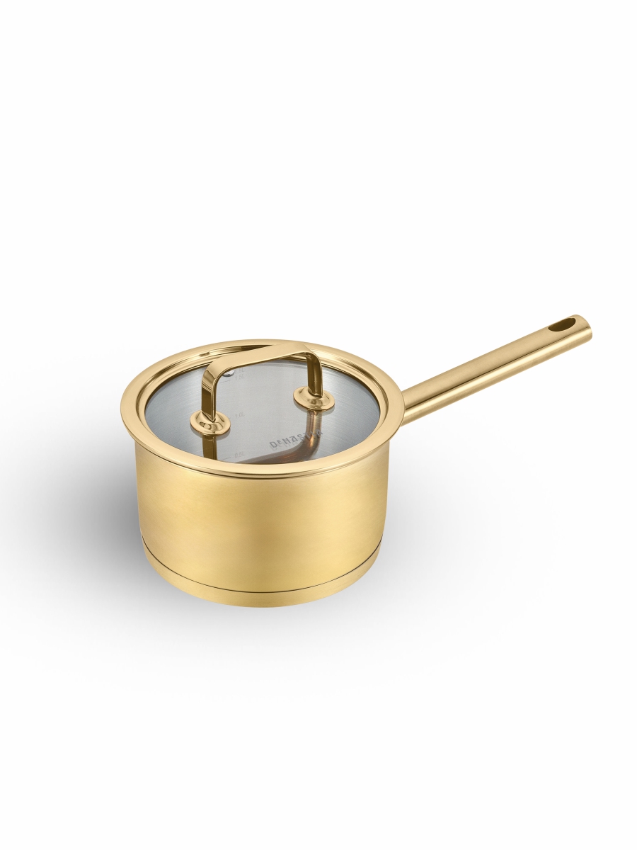Ковш с крышкой DeNASTIA Золото 1,8 л - фото 4