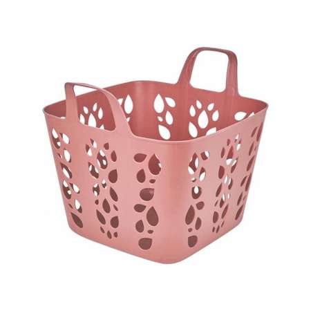 Корзина Lalababy для хранения игрушек розовая 25 л