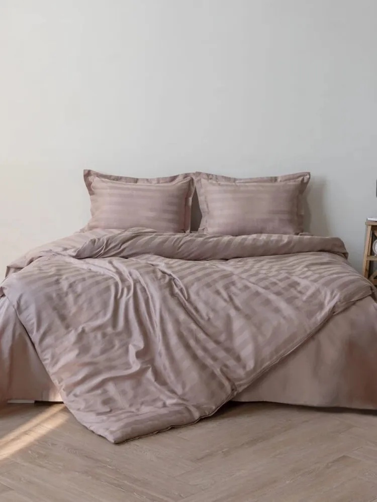 Комплект постельного белья Askona Comfort Stripe 3*3 2.0 евро 3 предм. - фото 1