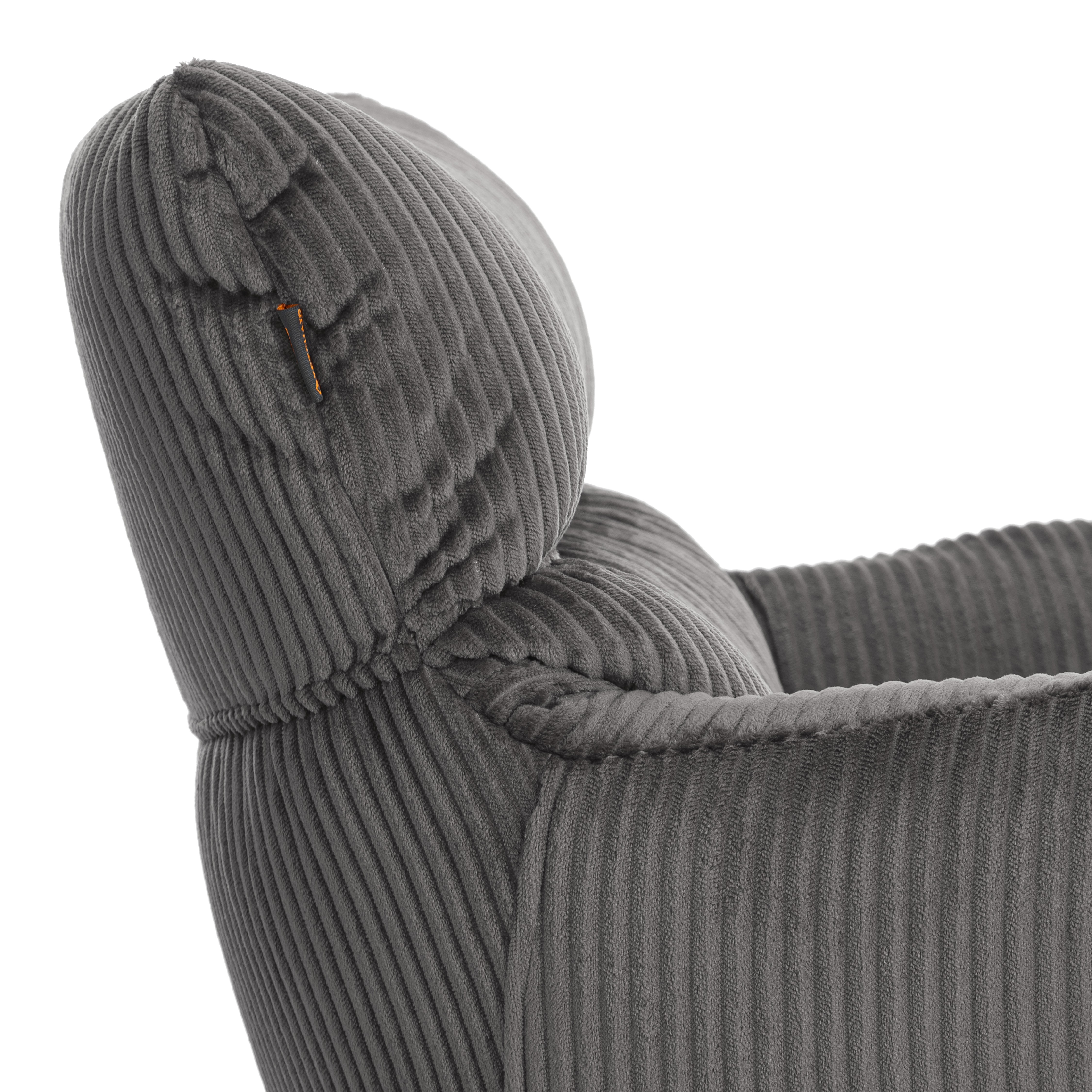 Стул TETCHAIR Флаффи опора 360 вельвет серый - фото 12