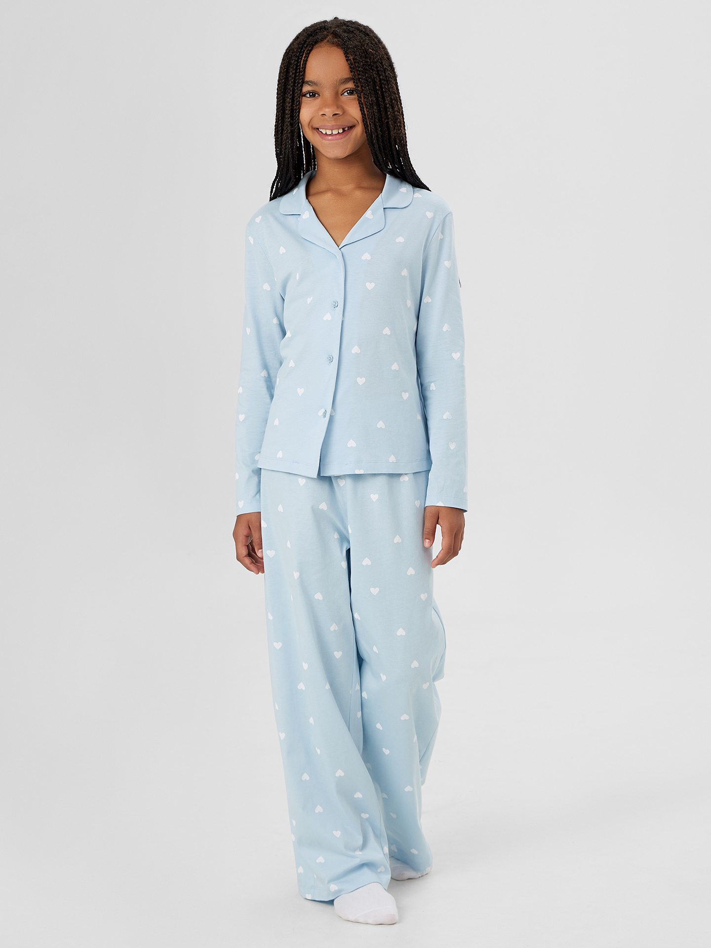 Пижама Mark Formelle (Марк Формэль) 567754/сердечки на голубом - фото 1