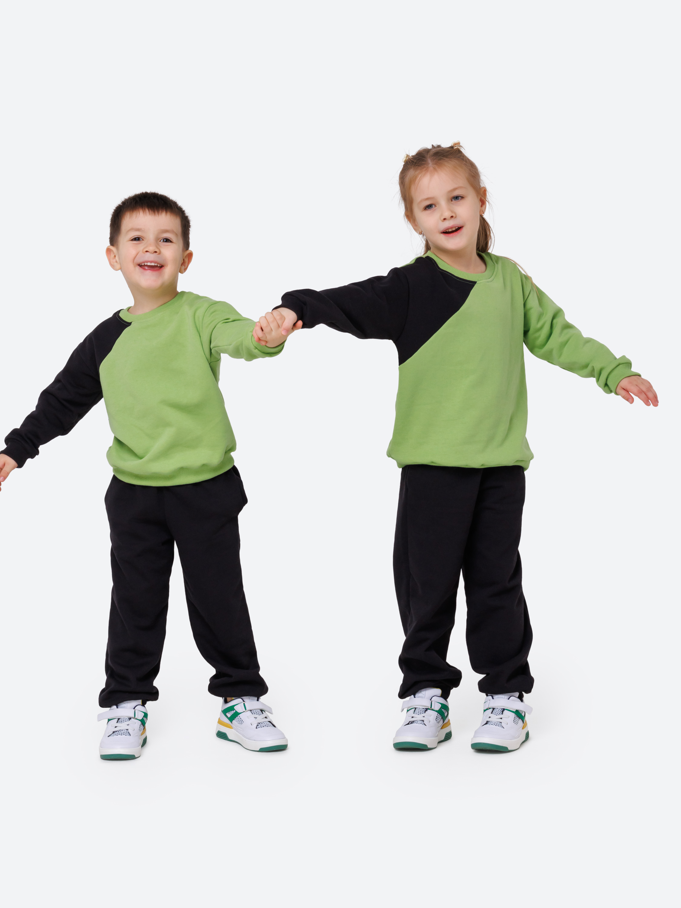 Спортивный костюм VEDDI 2261/6041ф-2025/черный/зеленый - фото 5