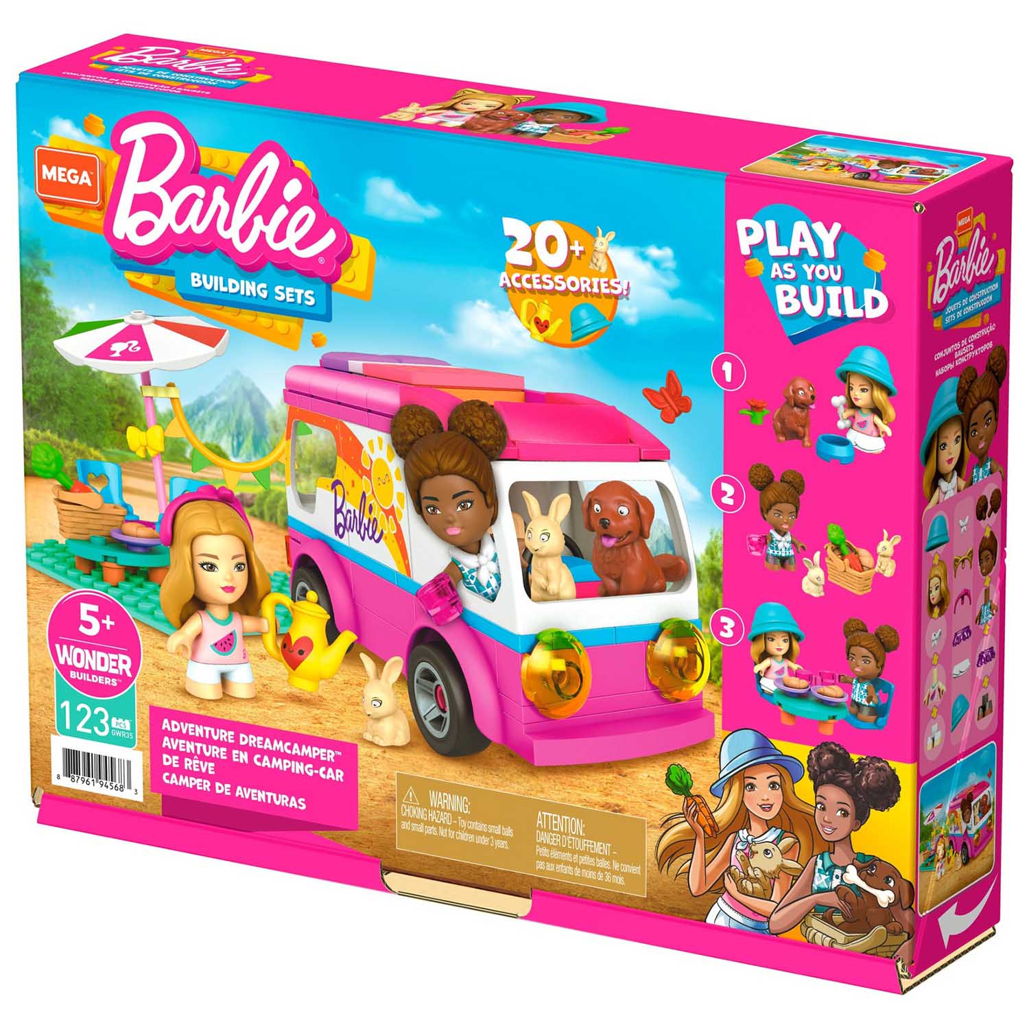 Конструктор Mega Construx Barbie Поход мечты 123 дет. - фото 3