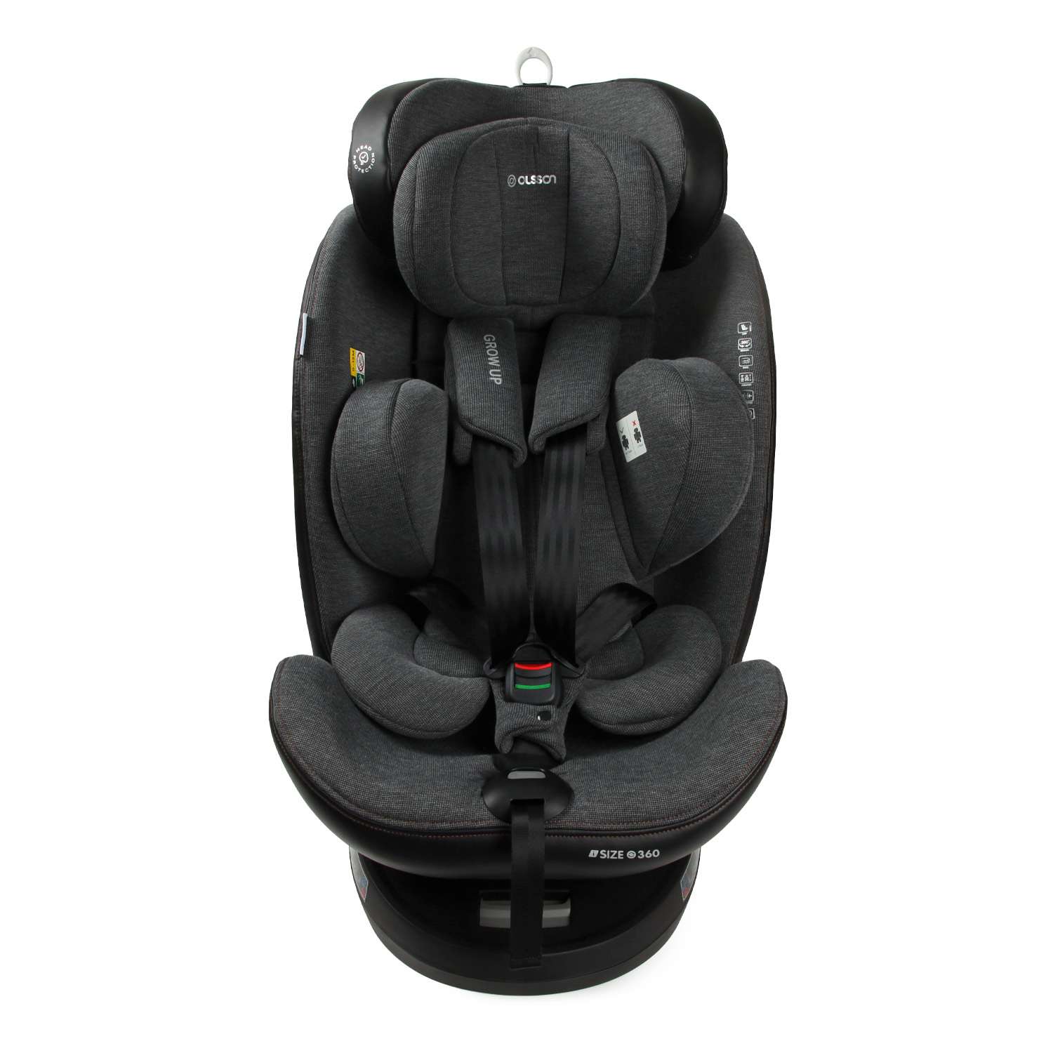 Автокресло Olsson Grow Up Grey Isofix 0+/1/2/3 (0-36 кг) - фото 11