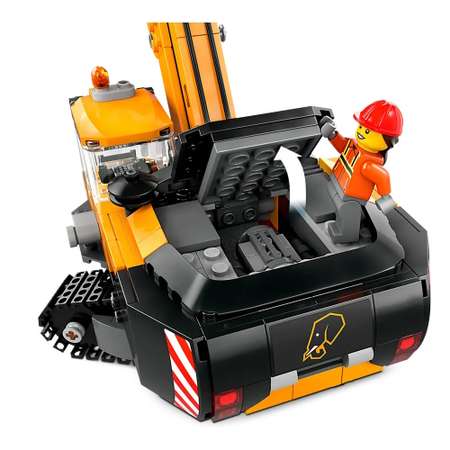 Конструктор LEGO City Желтый строительный экскаватор блочный