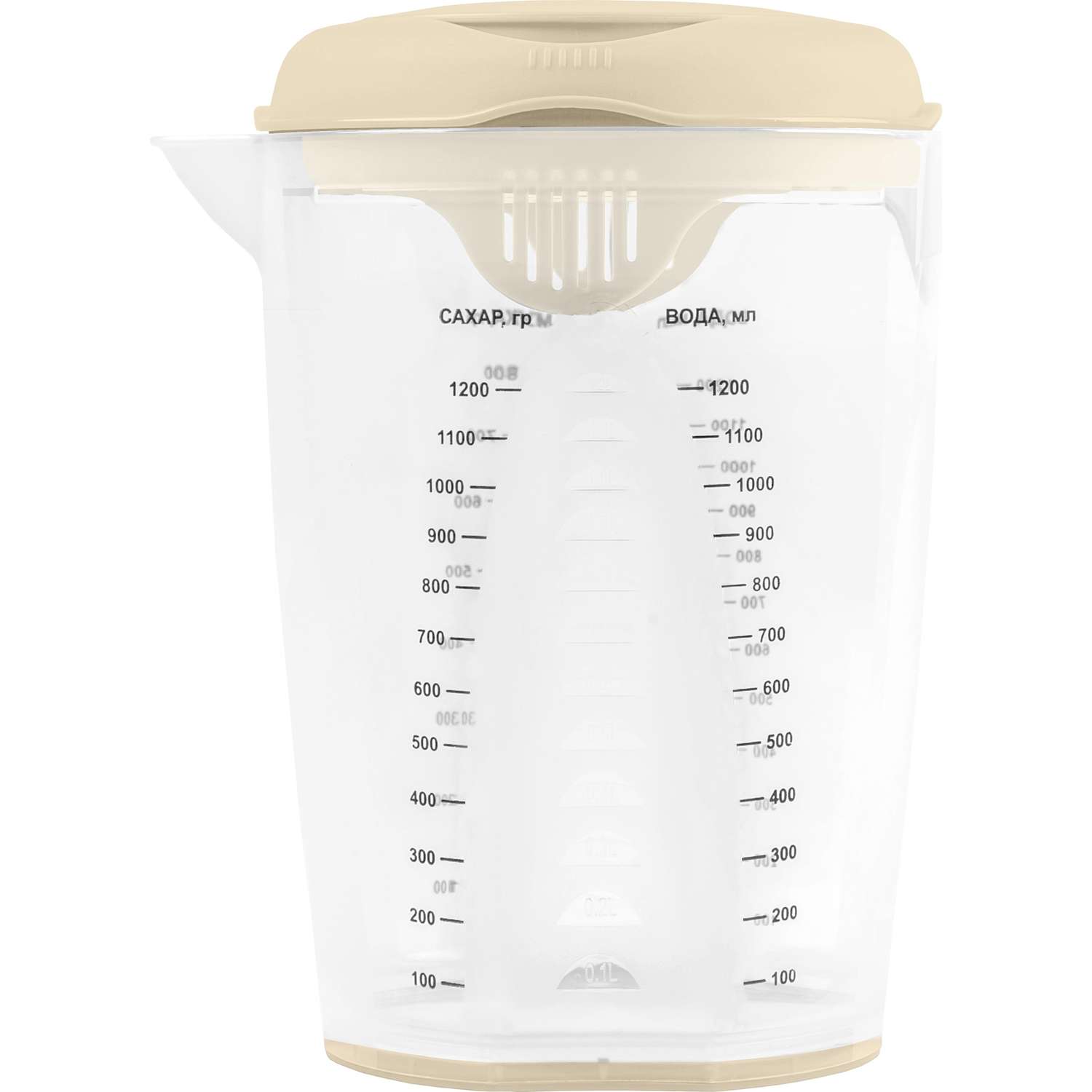 Емкость для блендера мерная plast team Stockholm 1.5л молочный туман - фото 2