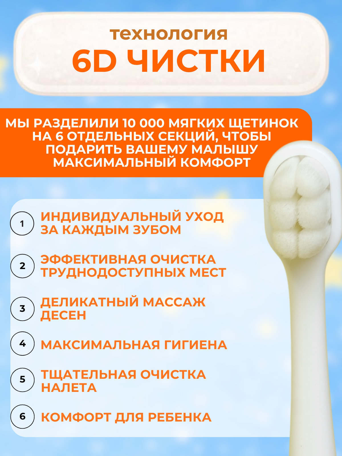 Зубная щетка классическая Чистый Зуб от 2 лет 1 шт. - фото 3