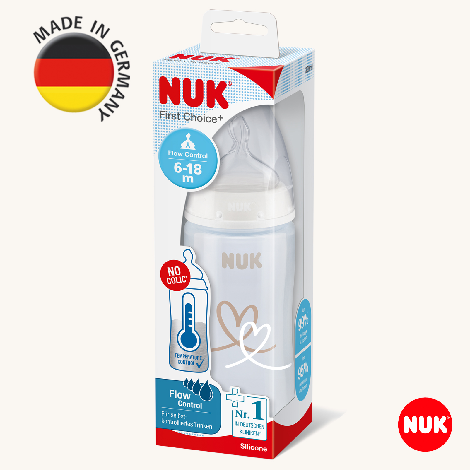 Бутылочка Nuk First Choise 300 мл - фото 2