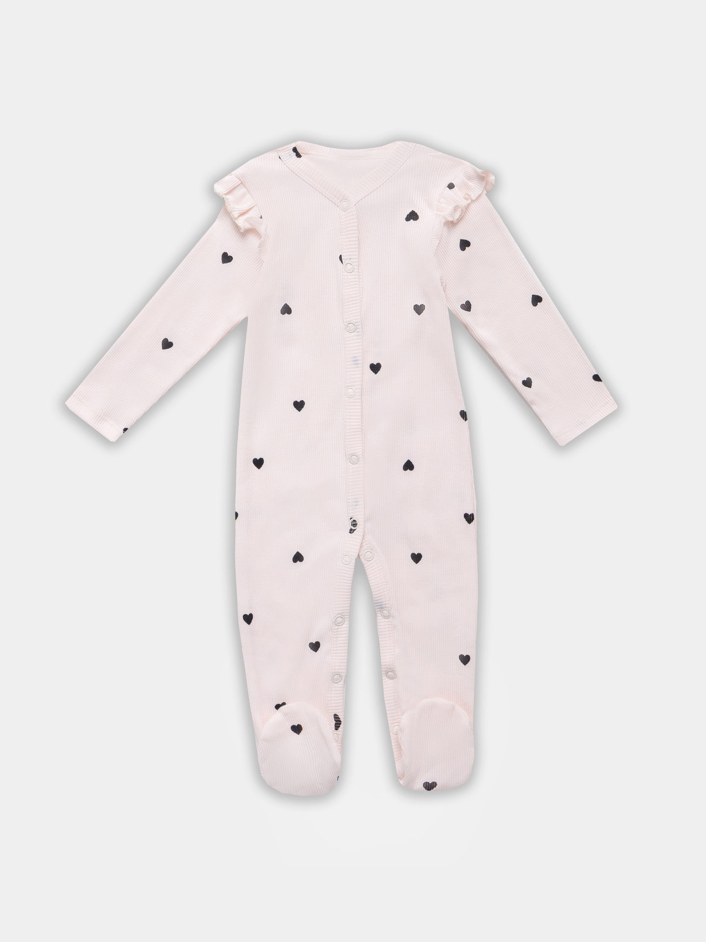 Комбинезон 2 шт Mark Formelle (Марк Формэль) 14007-2/сердца на св.розовом +цветочки на розовом - фото 5