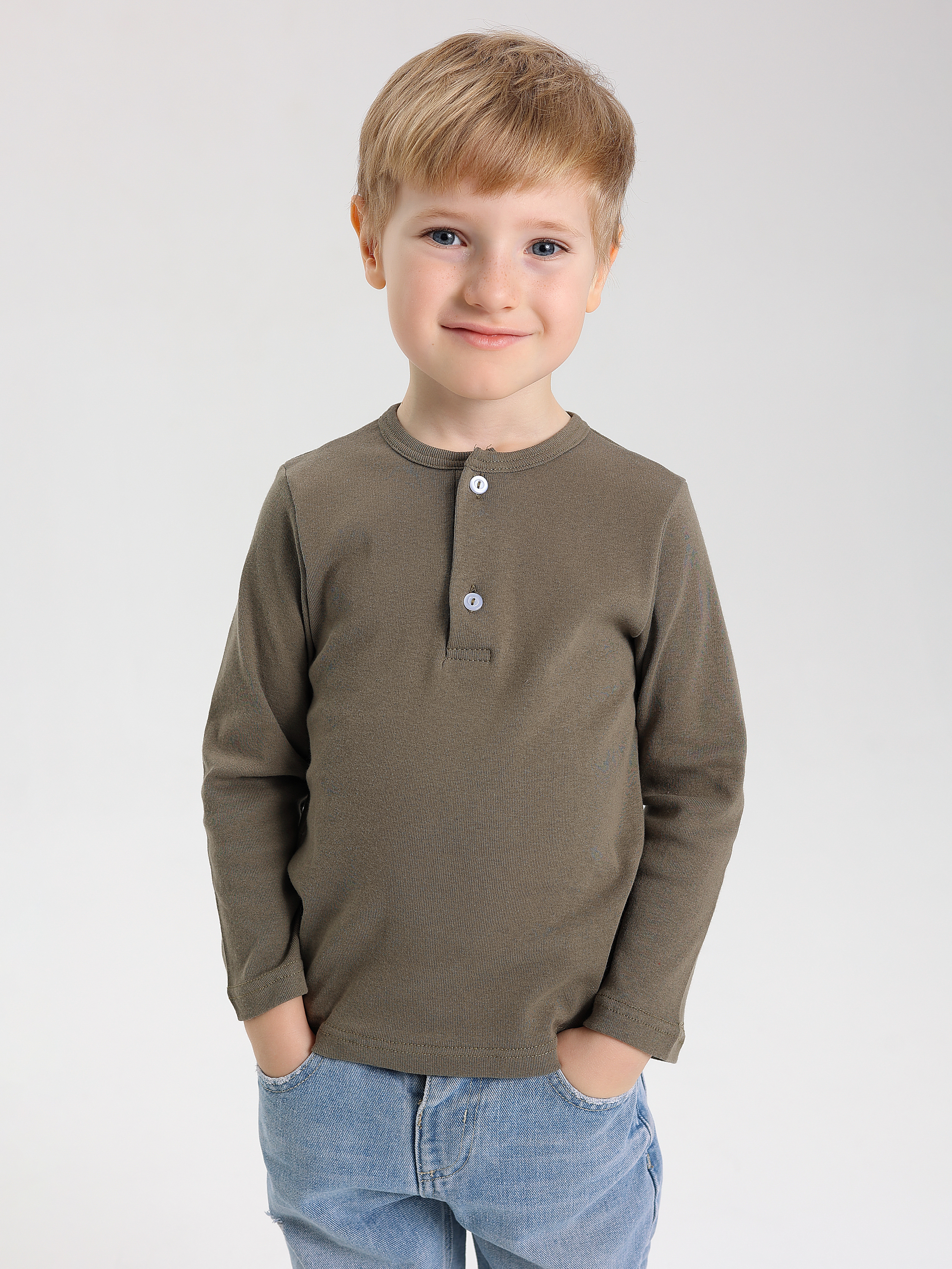 Лонгслив RobyKris 40-13-16_хаки - фото 1