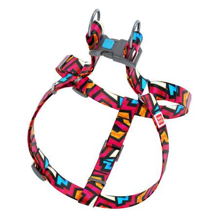 Шлея для собак Waudog Nylon Граффити средняя 5015