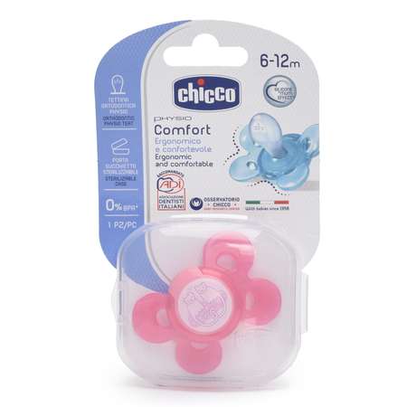 Пустышка Chicco силикон ортодонтическая от 6 мес. 1 шт.
