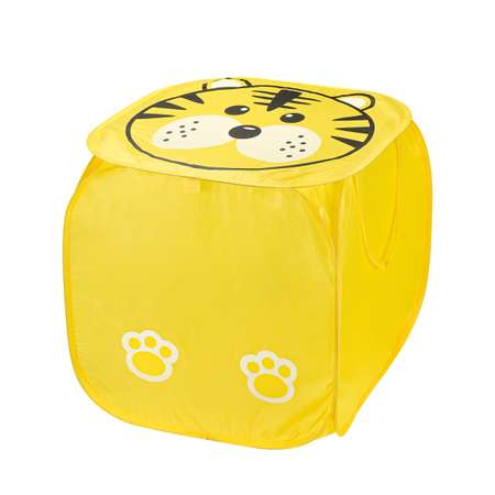 Контейнер для хранения игрушек Рыжий кот Тигренок / 45х45см
