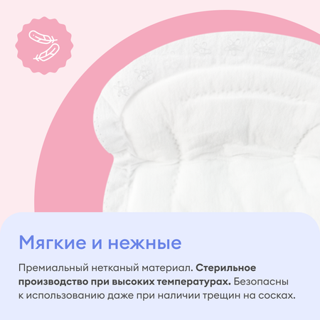 Вкладыши для груди NappyClub одноразовые впитывающие 30 шт