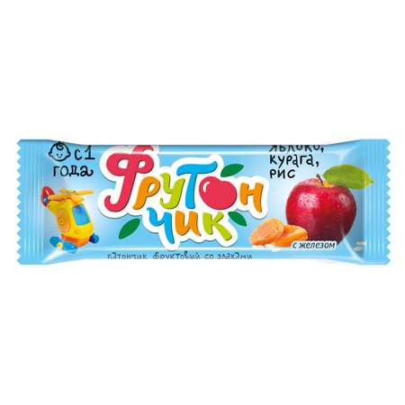 Батончик Леовит Фрутончик со злаками яблоко-курага-рис 20г