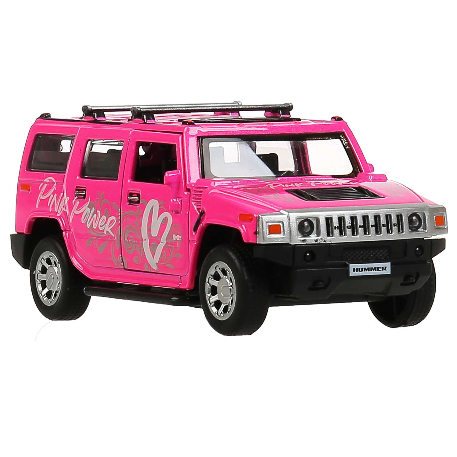 Автомобиль Технопарк Hummer розовый 303052.0 - фото 1