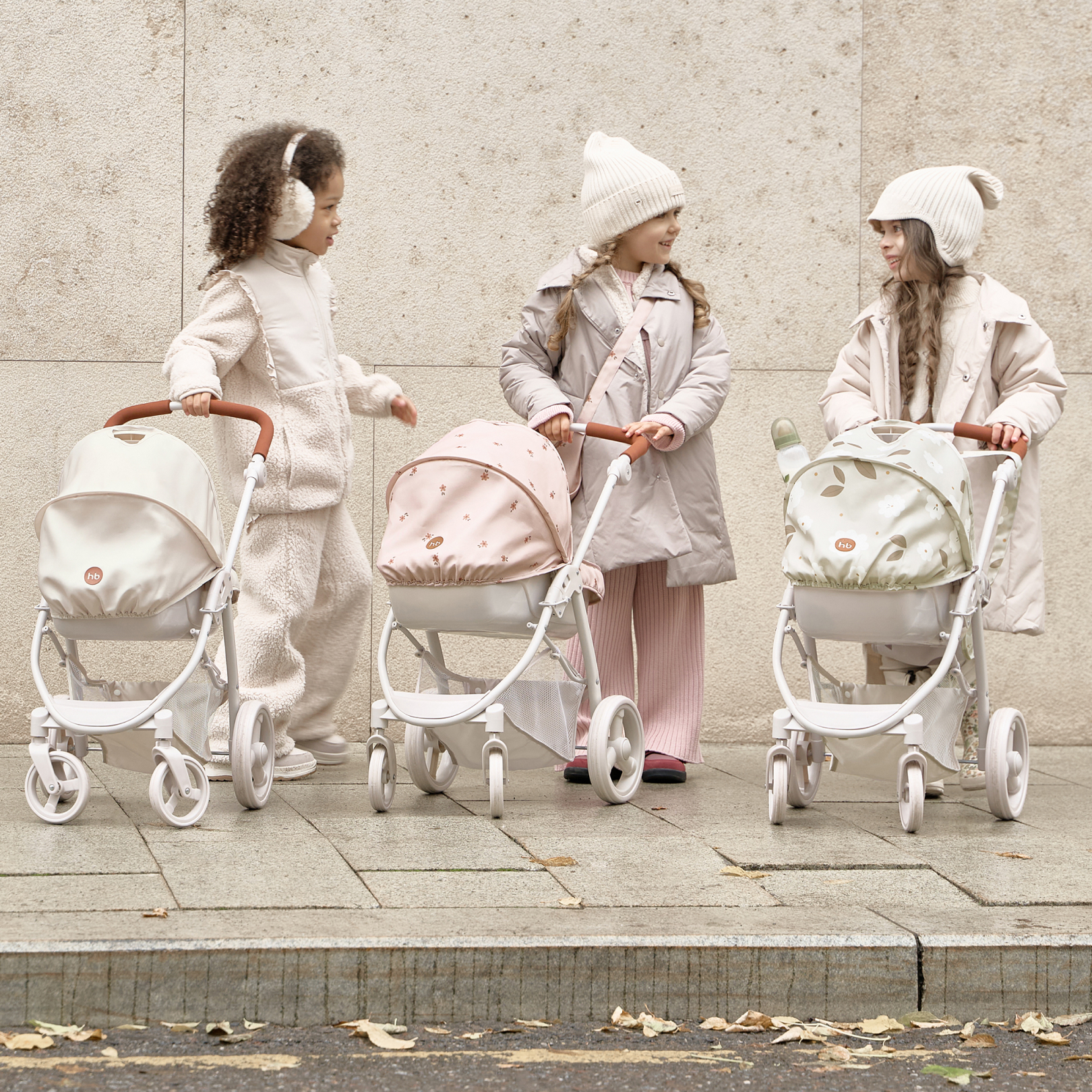 Прогулочная коляска для кукол Happy Baby 331956_pink (flowers) - фото 11