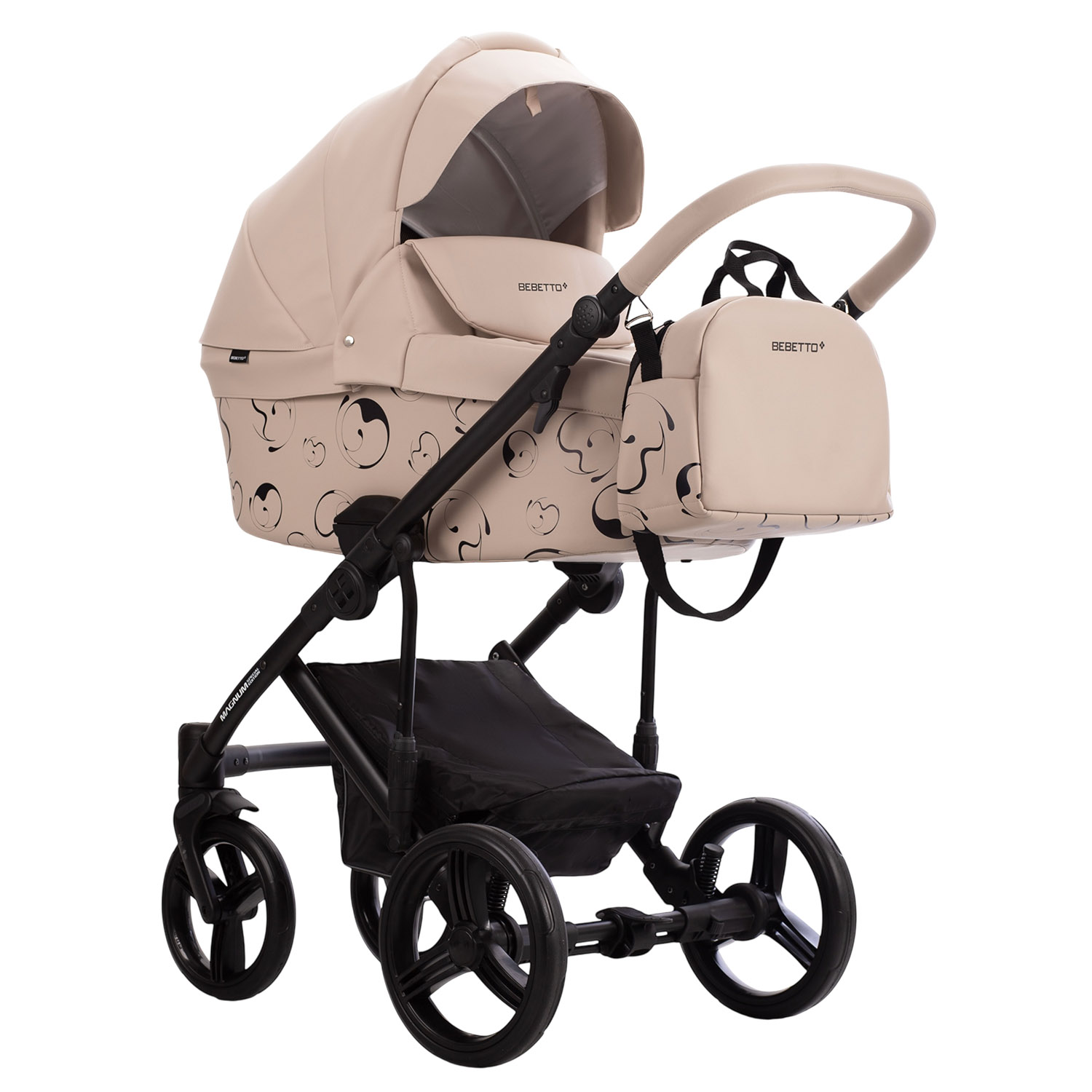 Коляска 2в1 Bebetto Magnum Light SE Pro бежевый - фото 1