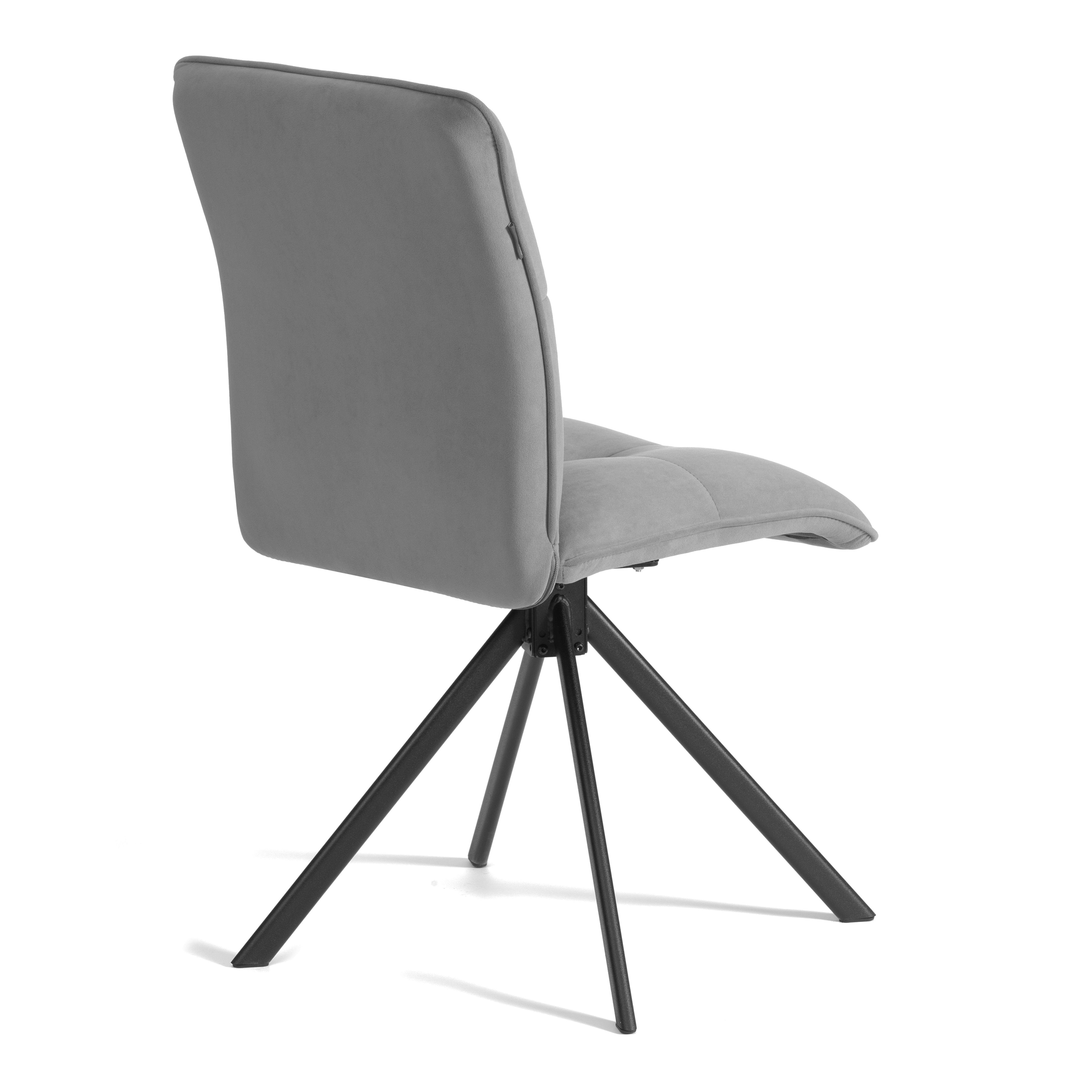 Стул TETCHAIR велюр серый - фото 11