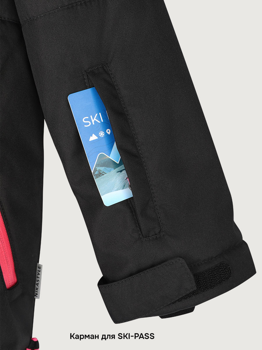 Костюм NIKASTYLE 7з3025 черный/фуксия - фото 13