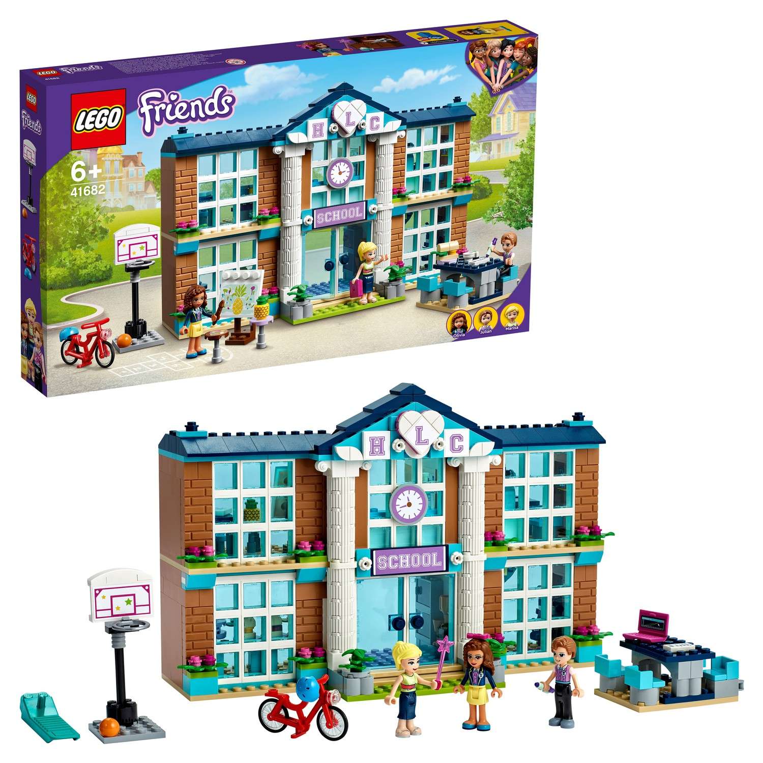 Конструктор LEGO Friends Школа Хартлейк Сити блочный - фото 1