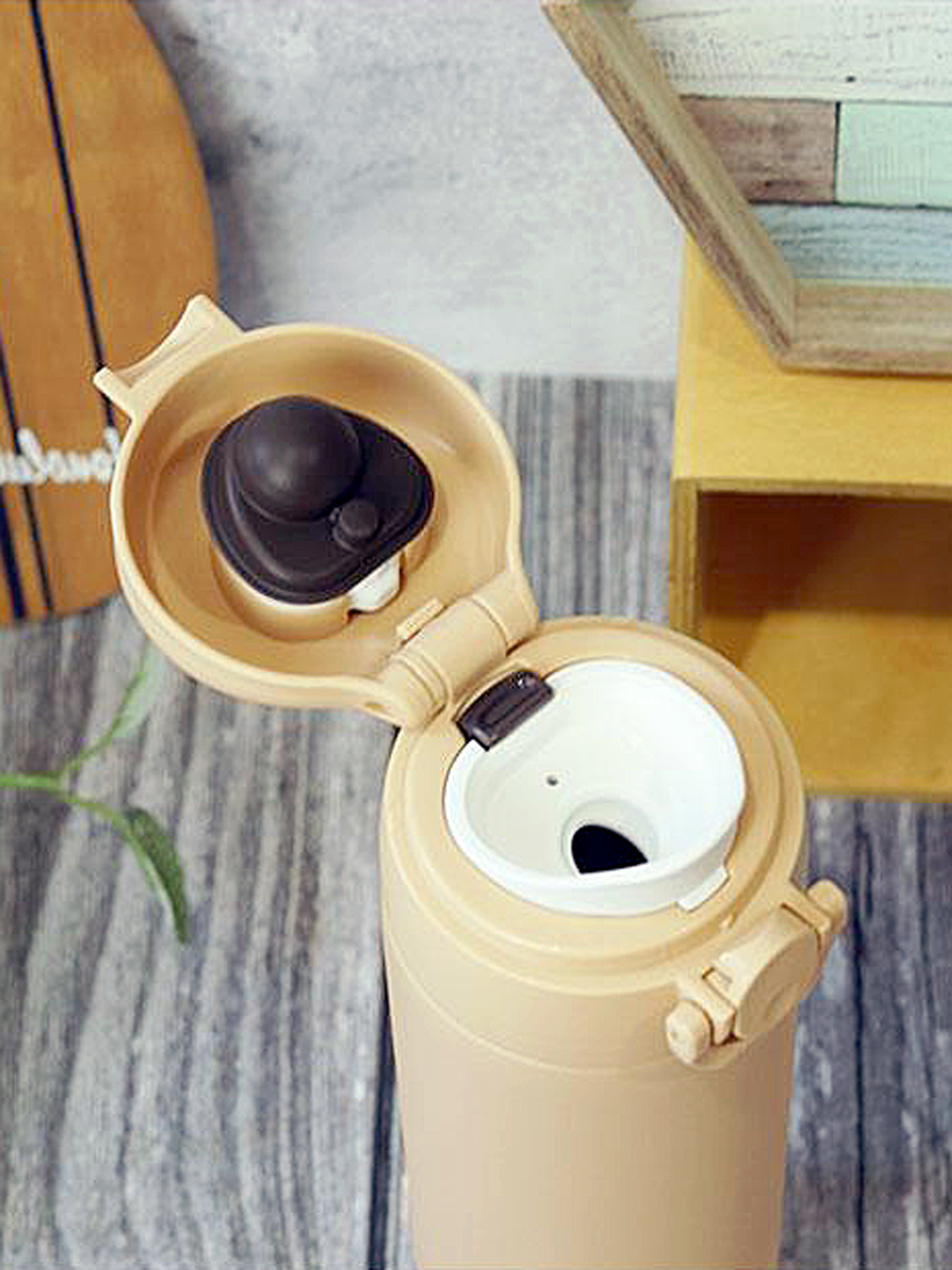 Термокружка для чая кофе 500 мл THERMOS JOK–500 песочная – нержавеющая сталь герметичная тепло/холод 12/24 часа - фото 9