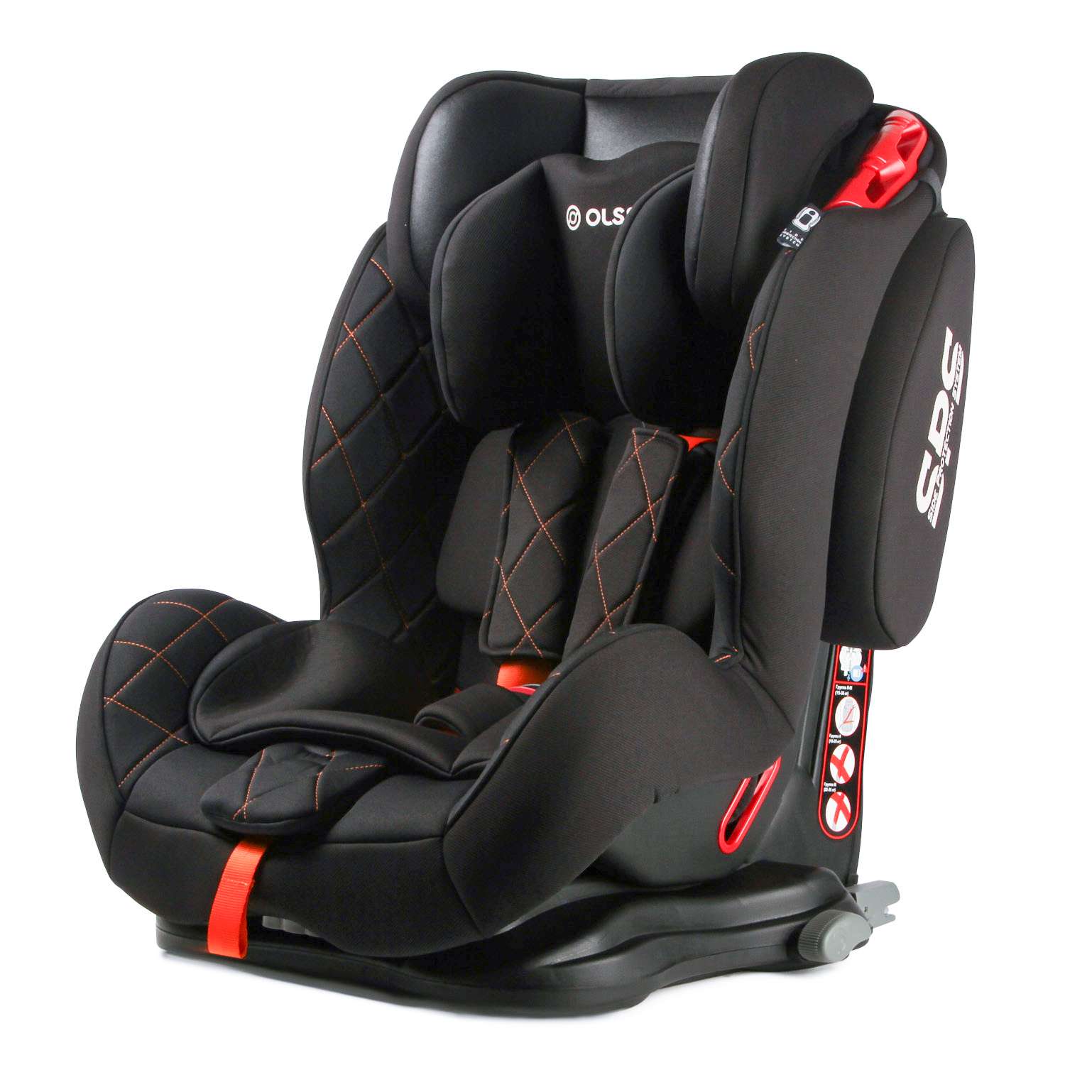 Автокресло Olsson Voyager Fix Black Sport Isofix 1/2/3 (9-36 кг) - фото 1