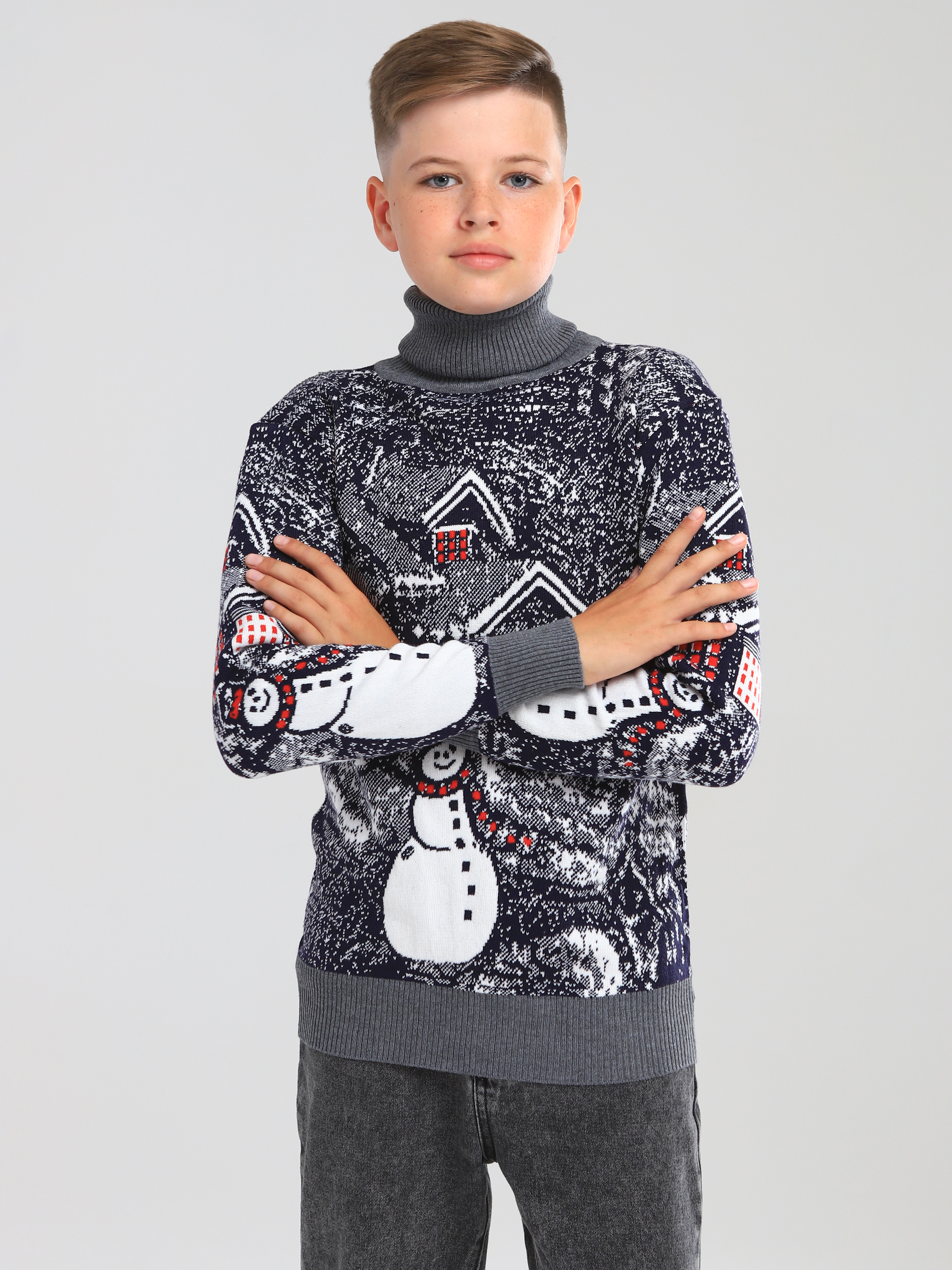 Свитер СИНИЙ МИР FUL3023A-C62 - фото 4