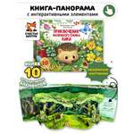 Детская книга панорама с окошками Счастье внутри с объемными интерактивными картинками Приключения маленького ёжика КиКи
