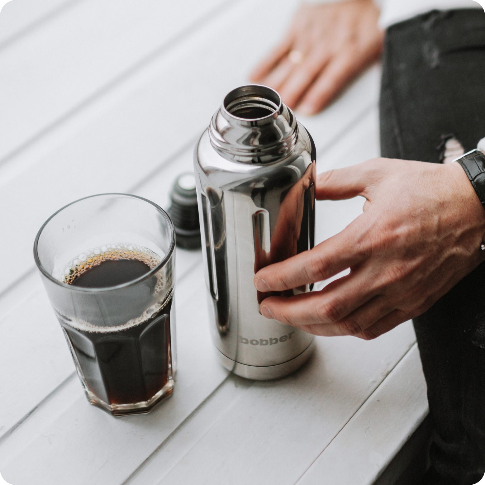 Термос для чая Bobber Flask зеркальный - фото 4