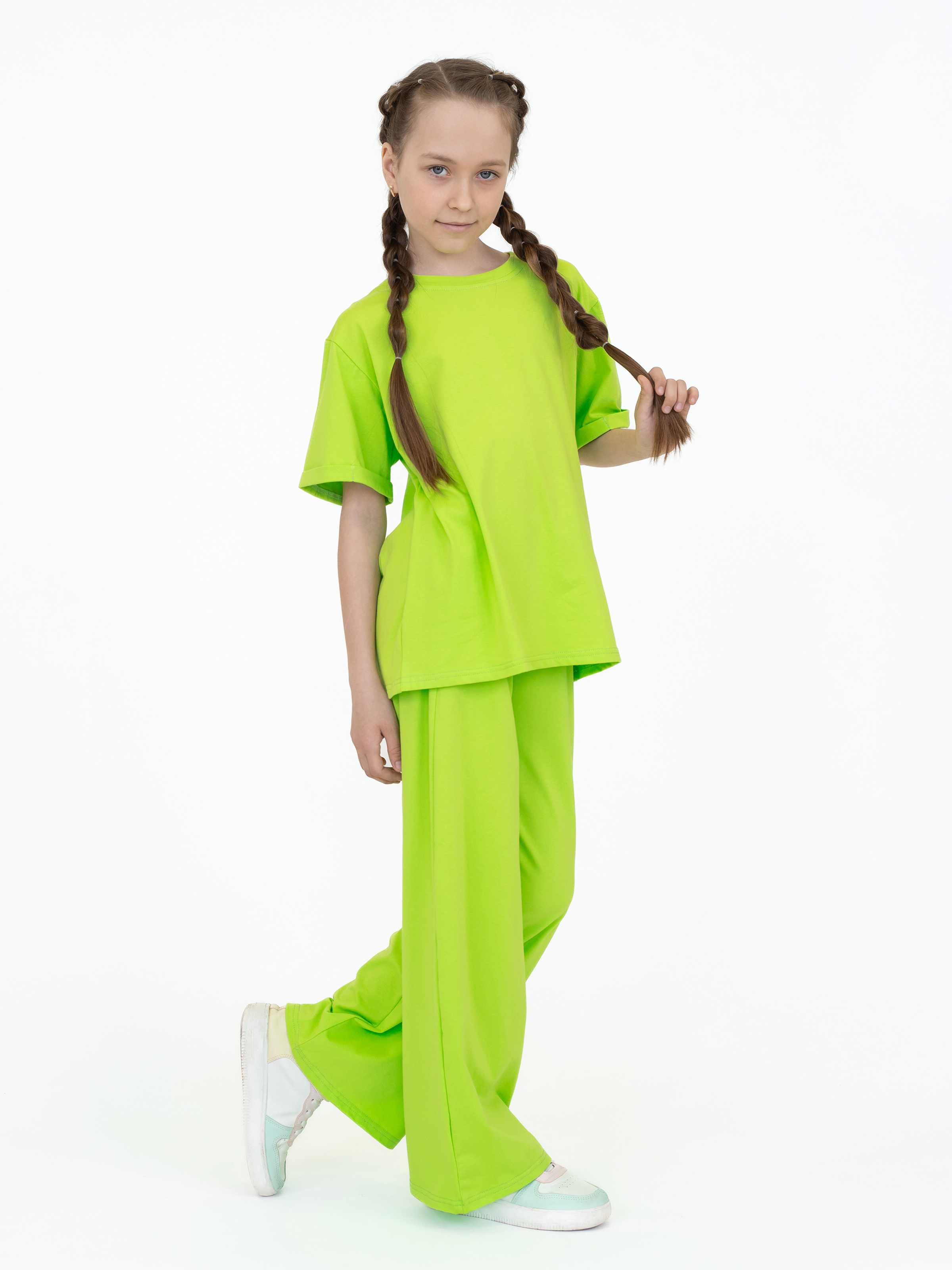 Футболка и брюки ULTRA 7060-Ул салат - фото 15