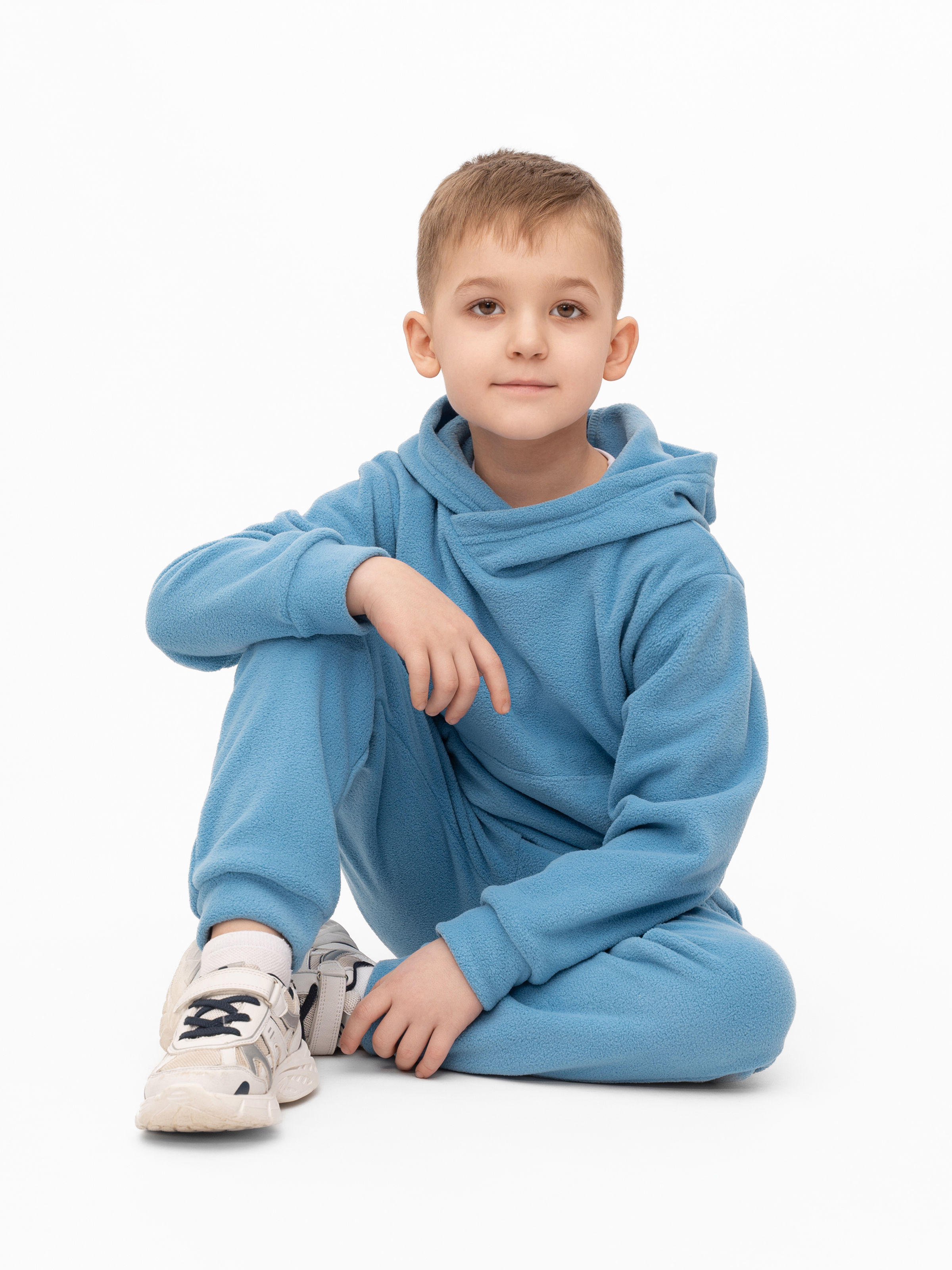 Худи и брюки Утенок 7043г(ш) голубой - фото 23