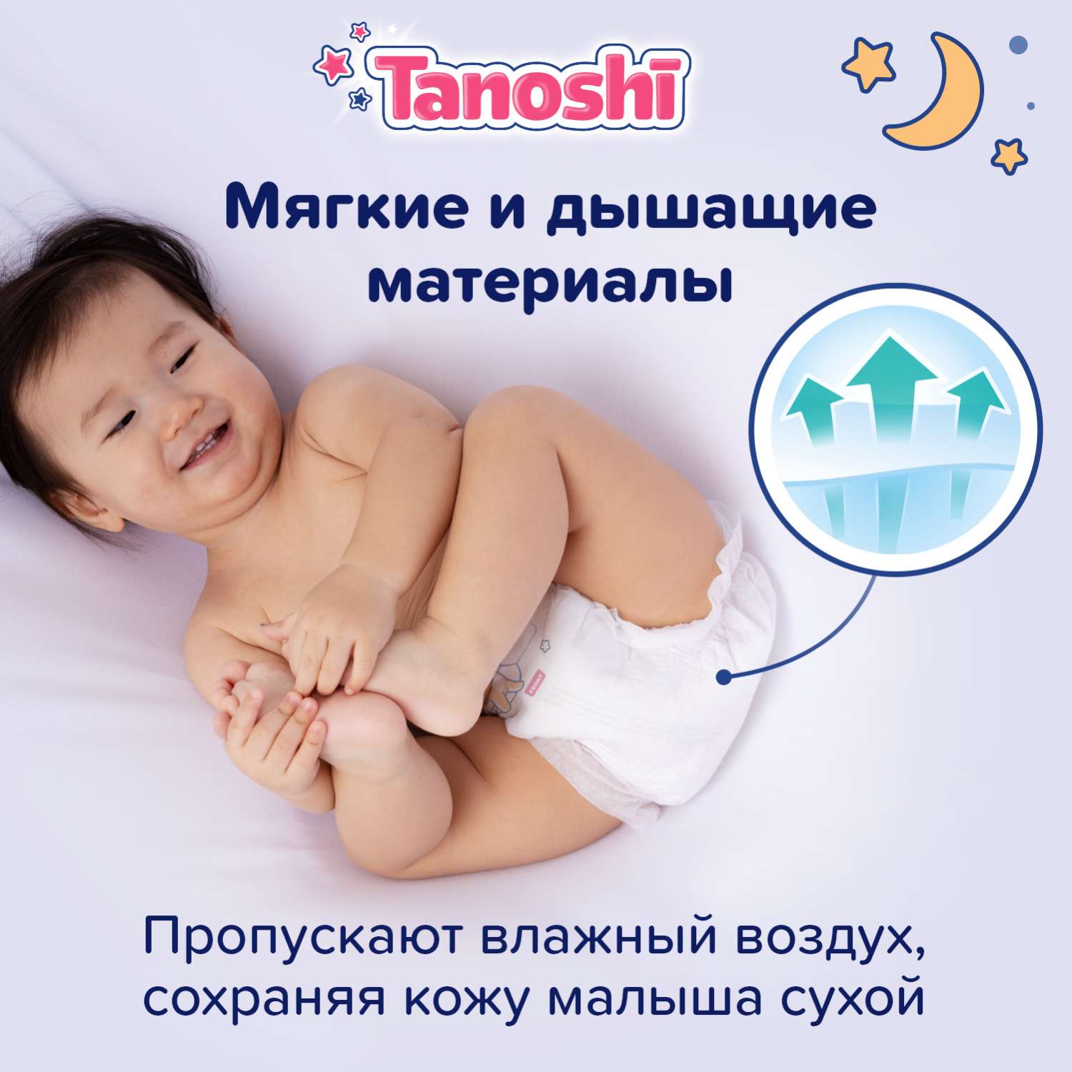 Трусики Tanoshi ночные XL (12-22 кг) 20 шт. - фото 6