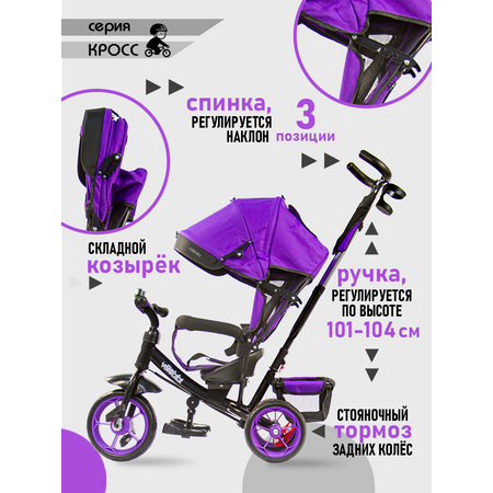 Трехколесный велосипед Velobibi 10 дюймов