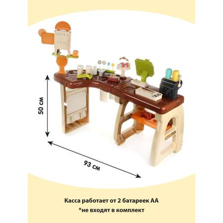 Игровой набор Veld Co тележки и корзинки, прилавок, касса, продукты