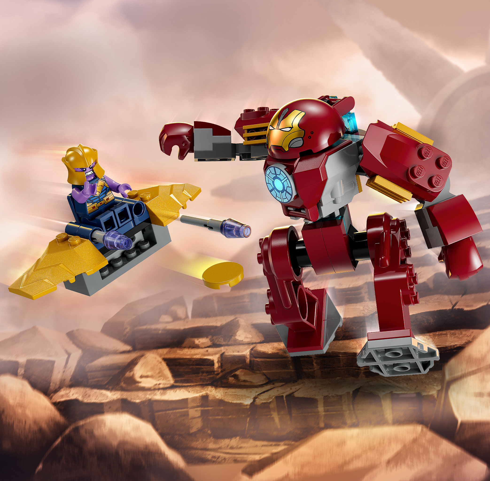 Конструктор LEGO Marvel Super Heroes Iron Man Hulkbuster vs Thanos 66 дет. - фото 18