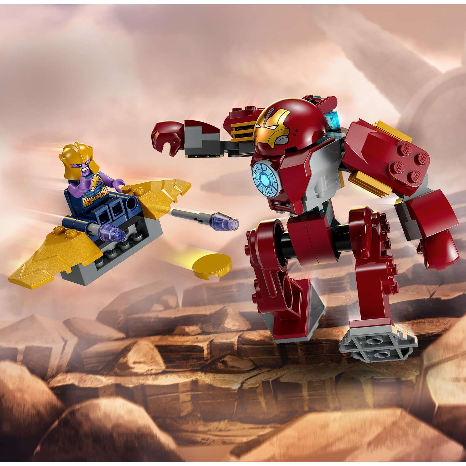 Конструктор LEGO Marvel Super Heroes Iron Man Hulkbuster vs Thanos 66 дет. - фото 18
