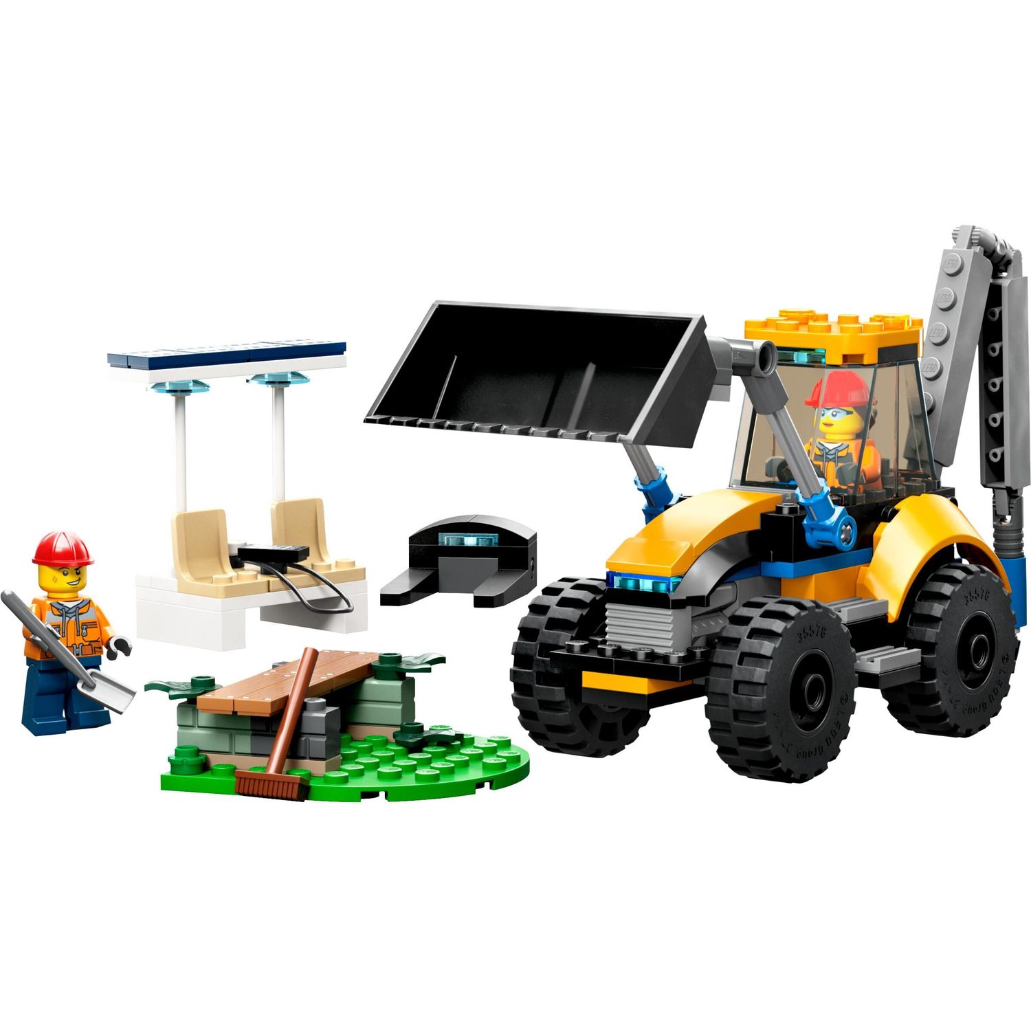 Конструктор LEGO City Строительный экскаватор блочный - фото 1