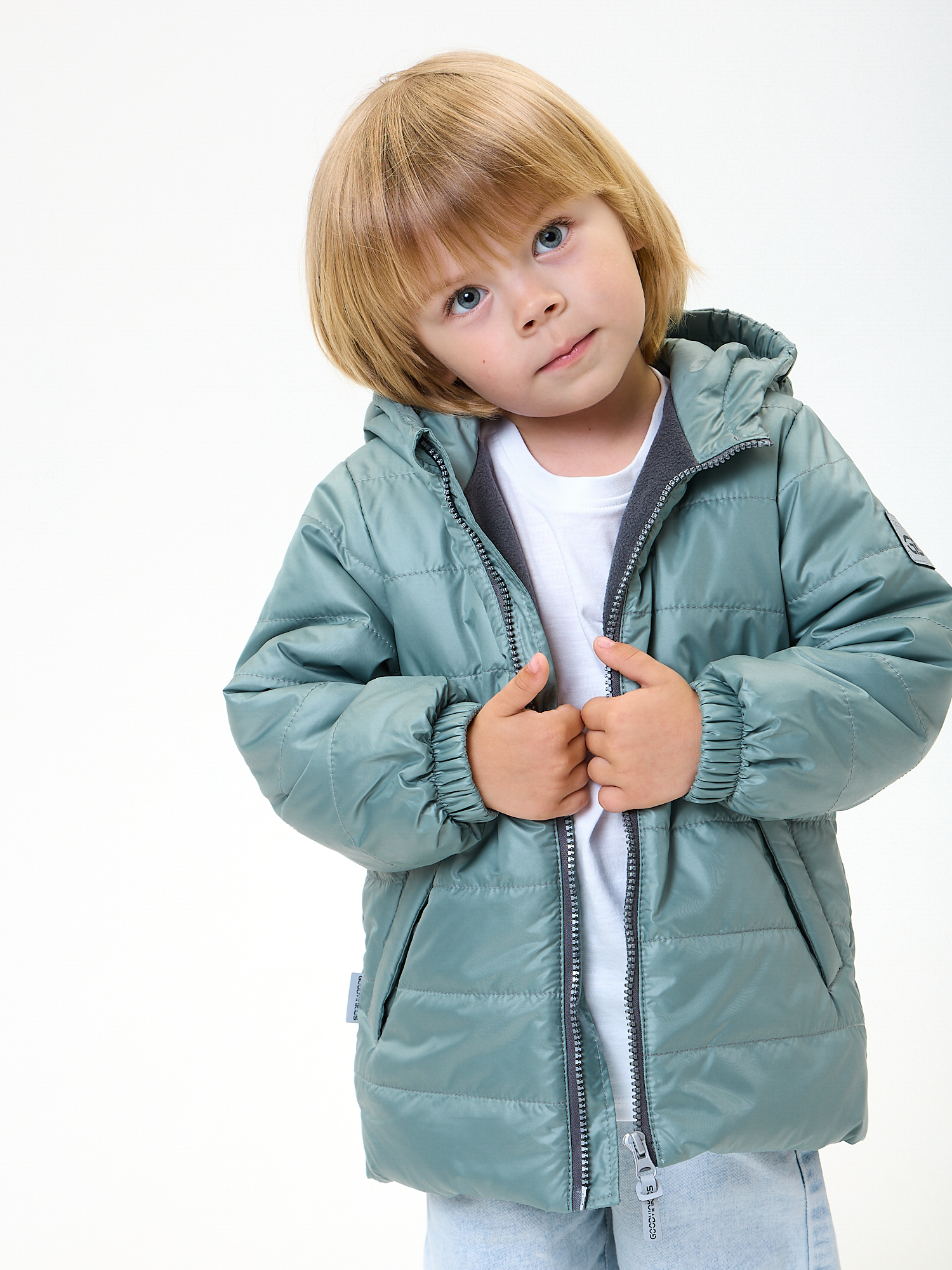 Куртка GooDvinKids К32024-02/шалфей - фото 6