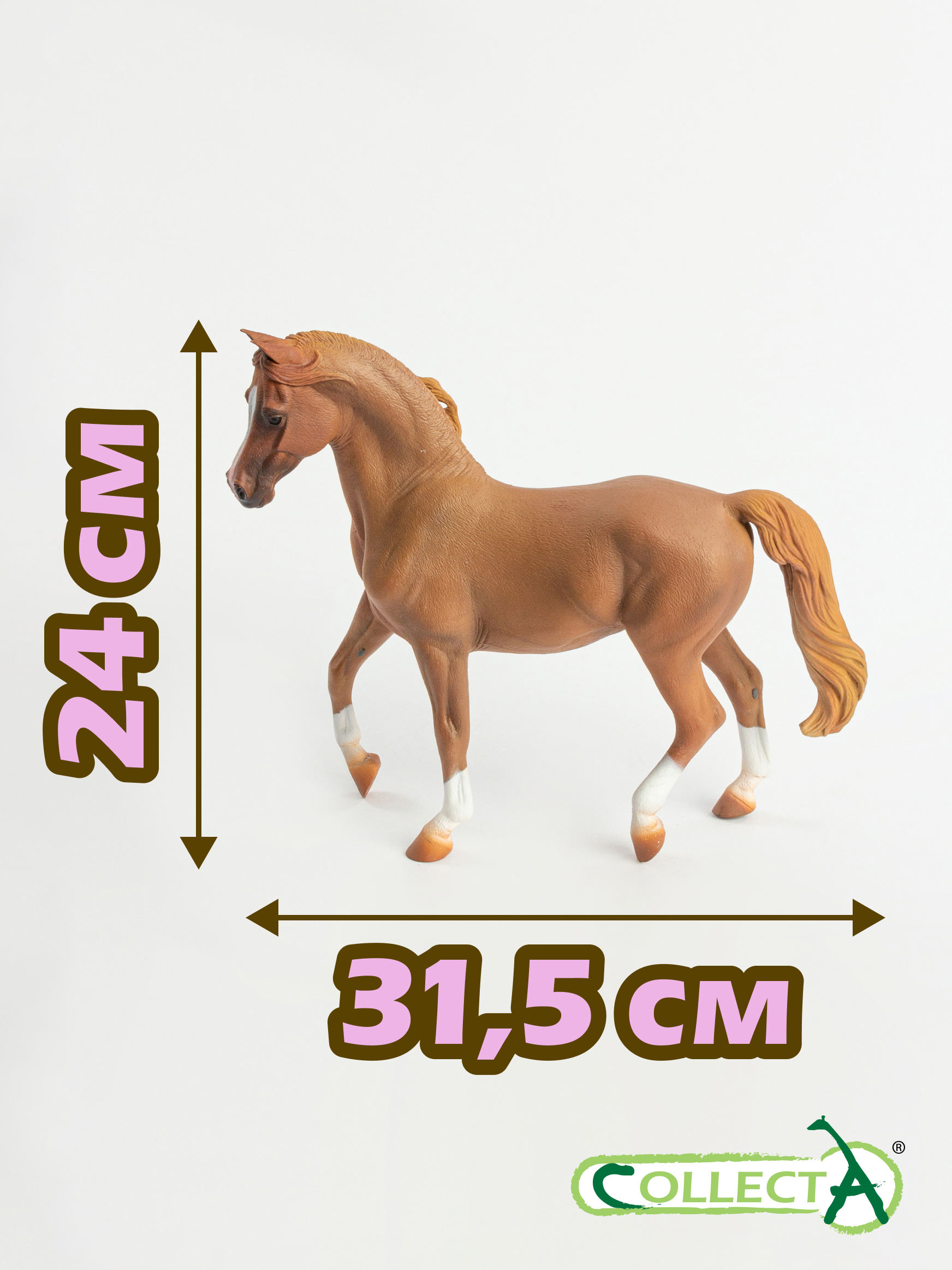 Фигурка Collecta Лошадь Кобыла Арабская каштан - фото 3
