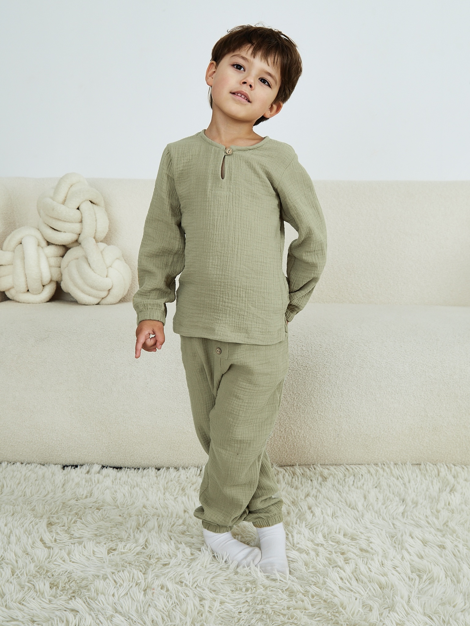 Лонгслив и брюки MOUN Костюм_муслин_эвкалипт - фото 17