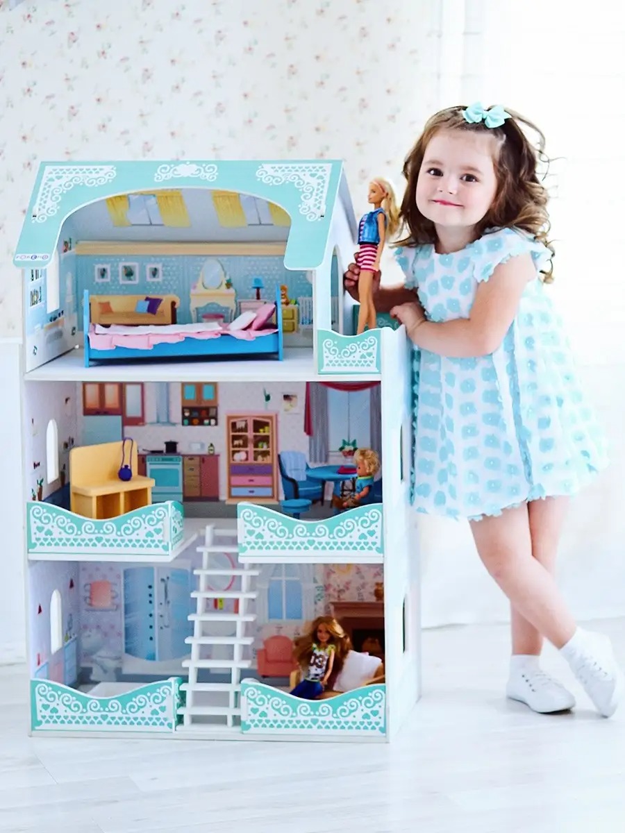 Домик для кукол PAREMO с мебелью PD318-09 - фото 1