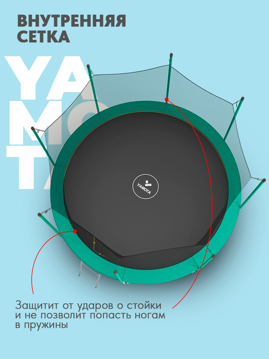 Батут Yamota Basic 12ft (366 см) - фото 3