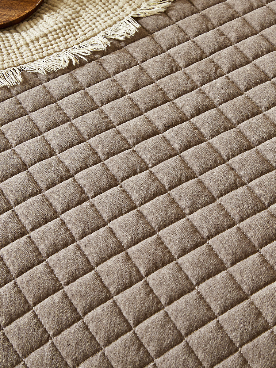 Покрывало Theodora вельвет мокко 240 x 220 см - фото 5