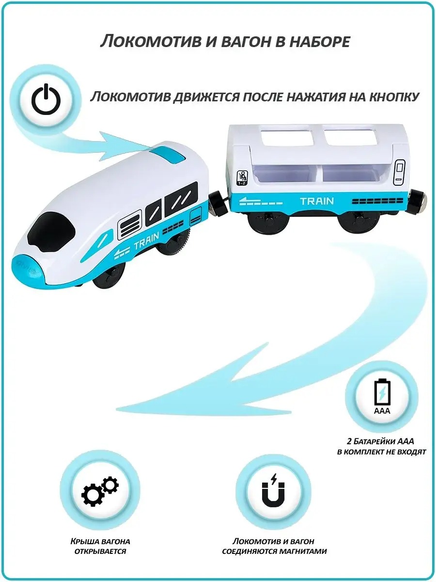 Набор железнодорожный Givito G211-015 - фото 8