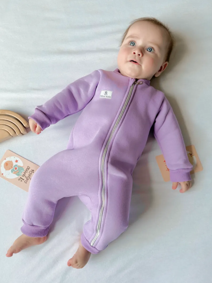 Комбинезон утепленный Супер Пупс мод14/сирень - фото 12