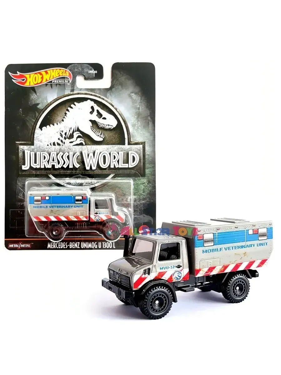 Изображение товара Грузовик Hot Wheels Mercedes Jurassic World Unimog 1:64