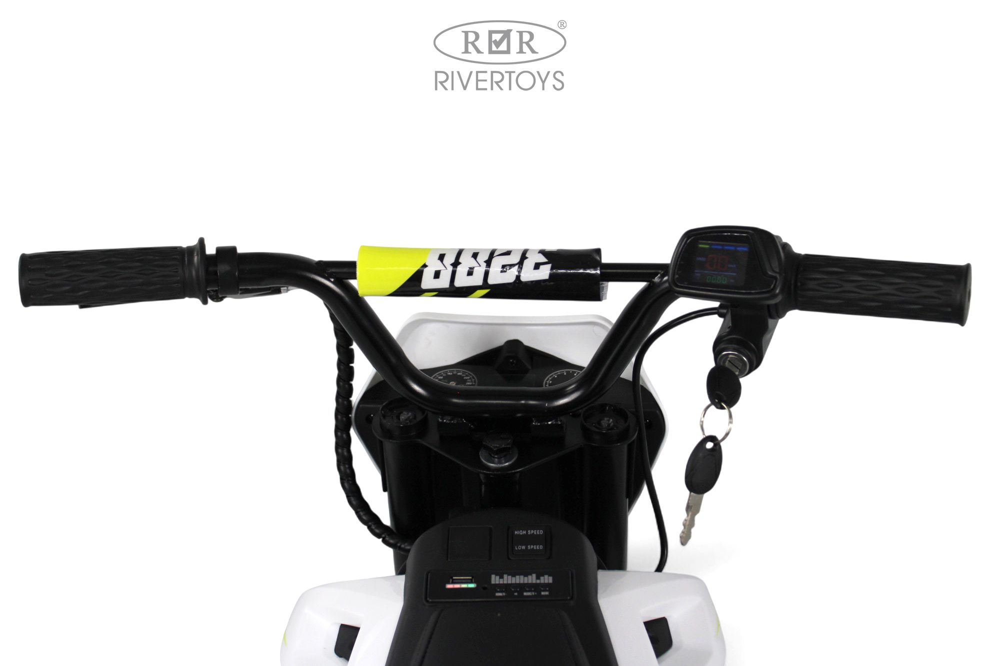 Электромотоцикл RIVERTOYS E777KX--MOTO-WHITE - фото 13