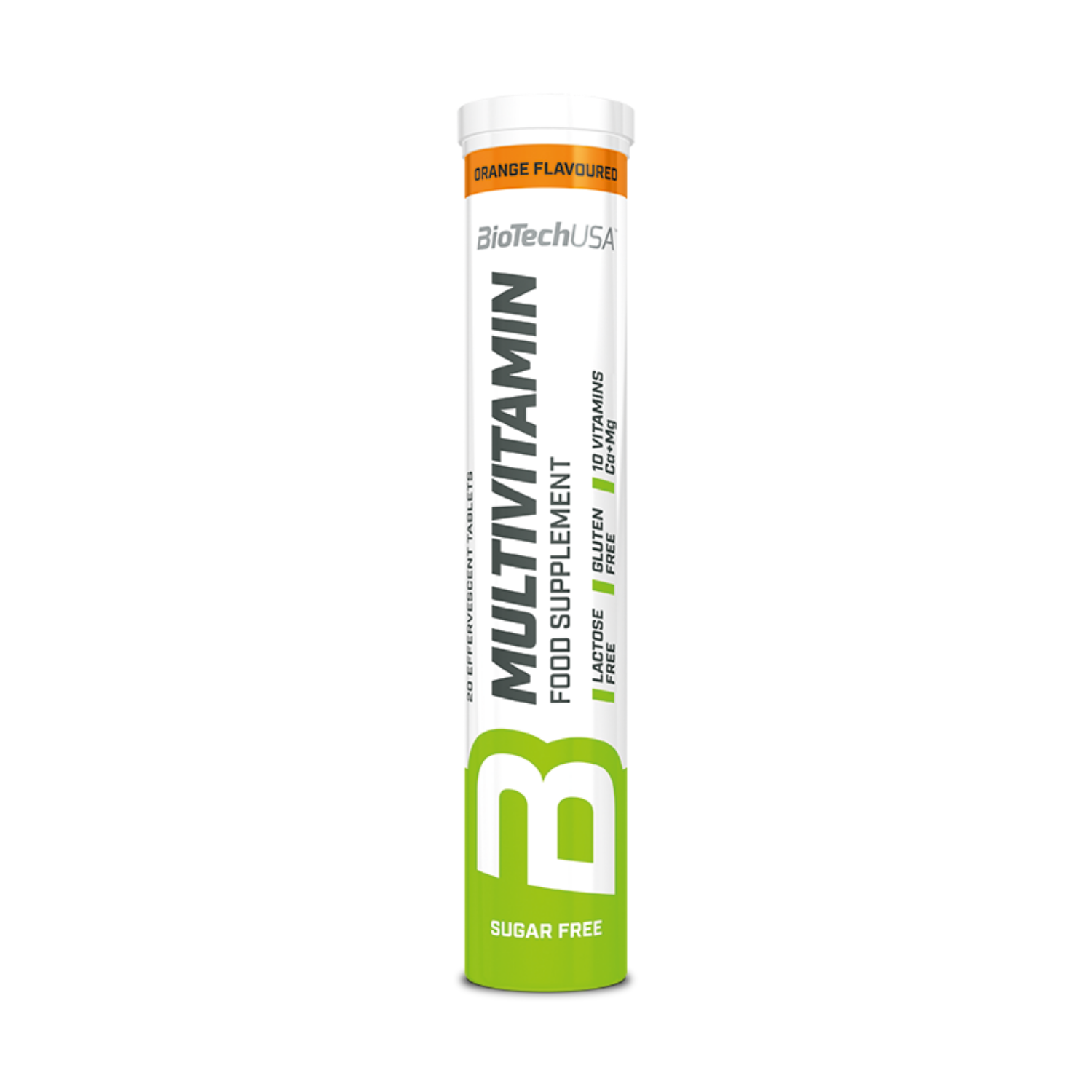 Мультивитаминный комплекс BiotechUSA Multivitamin Effervescent 20 т. Апельсин - фото 1